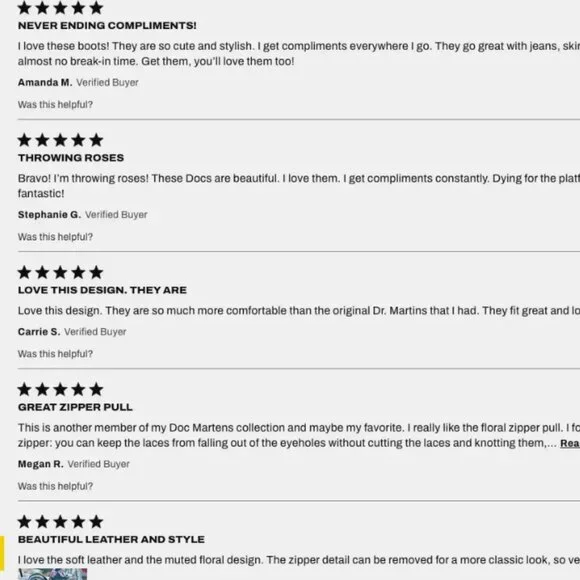 DR. MARTENS SINCLAIR DECAYED ROSES LEATHER PLATFORM BOOTS MSRP$280 Most Beloved - Picture 6 of 16